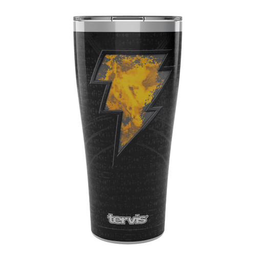 Tervis Warner Brothers DC Comics Black Adam Suit Triple Walled Insulated Tumbler Travel Cup Keeps Drinks Cold & Hot, 30oz, Stainless Steel