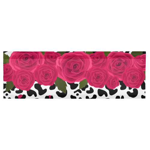 Augenstern Window Topper Curtain Animal-Leopard-Zebra-Rose-Pink 54x18 inch Valance Short Curtain for Kitchen Windows/Bathroom/Living Room/Bedroom Augenstern Window Topper Curtain Animal-Leopard-Zebra-Rose-Pink 54x18 inch Valance Short Curtain for Kitchen Windows/Bathroom/Living Room/Bedroom
