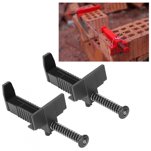 Brick Hook Clips, Brick Wall Clips for Hanging Leveling Measuring Tool Brick Liner Brick Wall Hanger Brick Mounting Clips Brick Clamp Line Blocks for Masonry Line Stretchers Tile Laying Brick Tools