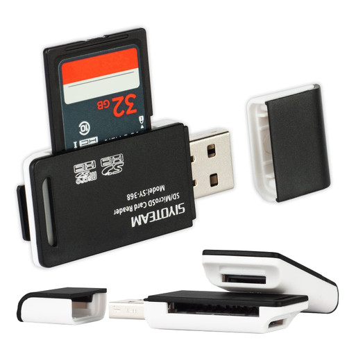 [3 Packs] USB C Micro SD Card Reader for PC, Micro SD Card to USB Adapter, TF Card Reader for Android, Wansurs Portable USB Type-C & USB Card Reader
