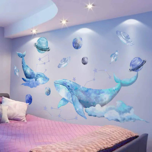 Ocean Wall Decals Whale Wall Decals Marine Animal Stickers Galaxy Wall Sticker Under Water Sea Life Peel and Stick Mural Decor for Home Office Dorm Party Nursery Ocean Wall Decals Whale Wall Decals Marine Animal Stickers Galaxy Wall Sticker Under Water Sea Life Peel and Stick Mural Decor for Home Office Dorm Party Nursery