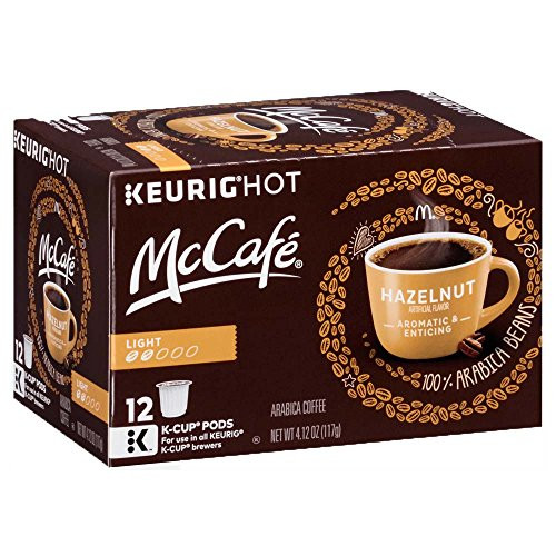 McCafé Hazelnut Flavored Coffee, Light Roast, K-Cup Pods, 12 Count McCafé Hazelnut Flavored Coffee, Light Roast, K-Cup Pods, 12 Count