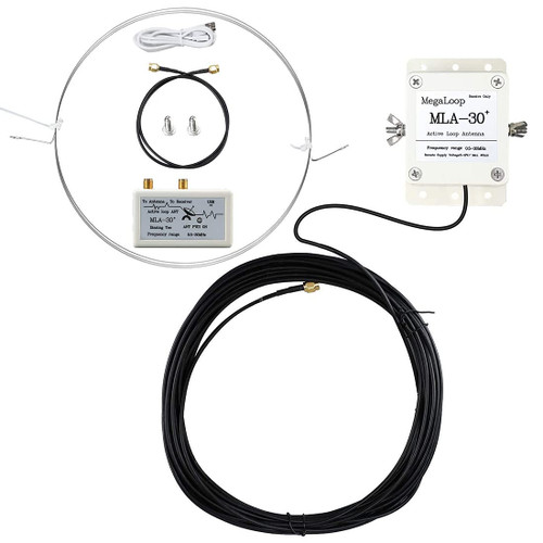 MLA-30+ Loop Antenna,0.5-30MHz Active Receiving Antenna,MLA-30 Plus Loop Antenna for HA SDR Short Medium Wave Radio,with 10m Feeder,Built-in Low Noise Amplifier,for Rooftop,Balcony MLA-30+ Loop Antenna,0.5-30MHz Active Receiving Antenna,MLA-30 Plus Loop Antenna for HA SDR Short Medium Wave Radio,with 10m Feeder,Built-in Low Noise Amplifier,for Rooftop,Balcony