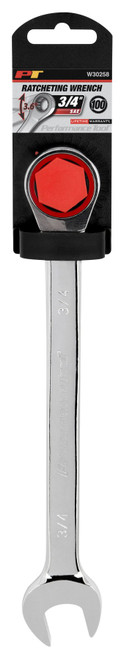 Performance Tool W30258 Professional Chrome Vanadium SAE 3/4-Inch Ratcheting Wrench