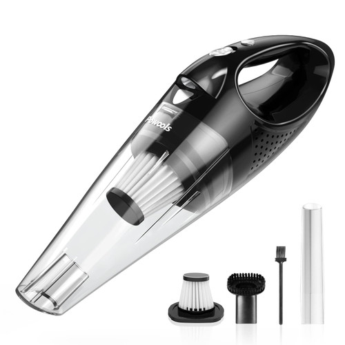 Powools Car Vacuum Cordless Rechargeable with 2 Filters- Handheld Vacuum Cleaner by VacLife High Power with Fast Cahrge Tech, Portable Vacuum with Large-Capacity Battery, Handheld Vac, Silver (PL8189) Powools Car Vacuum Cordless Rechargeable with 2 Filters- Handheld Vacuum Cleaner by VacLife High Power with Fast Cahrge Tech, Portable Vacuum with Large-Capacity Battery, Handheld Vac, Silver (PL8189)