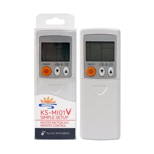 Sealayer KS-MI01V Universal Remote Control Compatible with Mitsubishi Air Conditioner AC Remote Control with Same Functions as Original