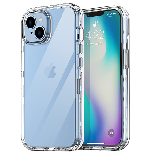 AICase for iPhone 14 Clear Case(6.1"),Heavy Duty Drop Protection Full Body Rugged Shockproof/Dust Proof 3-Layer Military Protective Tough Durable for iPhone 14