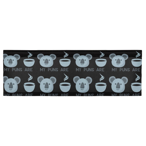 Augenstern Window Topper Curtain My-Puns-are-Koala-Tea 54x18 inch Valance Short Curtain for Kitchen Windows/Bathroom/Living Room/Bedroom Augenstern Window Topper Curtain My-Puns-are-Koala-Tea 54x18 inch Valance Short Curtain for Kitchen Windows/Bathroom/Living Room/Bedroom