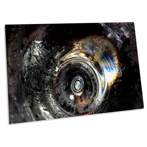 3dRose Image of Macro of Water Going Down A Sink Drain - Desk Pad Place Mats (dpd-308279-1)