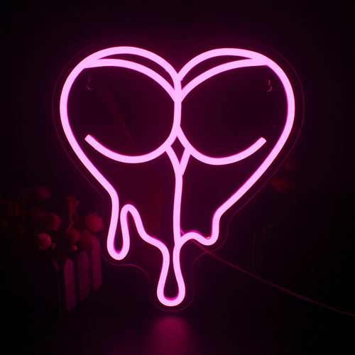 Love Neon Signs, Neon Signs for Wall Decor?Heart Neon Light, Neon Light for Wall , Gift Neon Sign Decor , USB Powered Led Neon Signs for Wedding ?Home Wall Decor ,Girls Room Decor ,Bedroom Decor,Man Cave Decor for Men