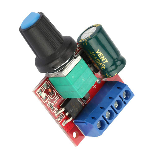 DC Motor PWM Speed Controller 4.5V-28V Speed Control Switch Mini LED Dimmer 5A 90W, Module