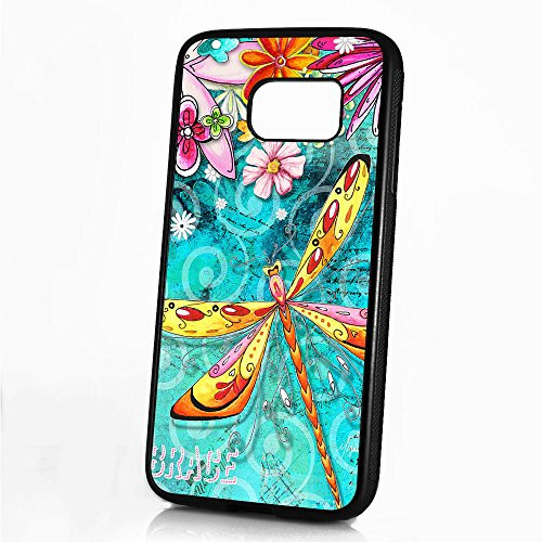 ( For Samsung S7 Edge , Galaxy S7 Edge ) Durable Protective Soft Back Case Phone Cover - A11355 Dragonfly