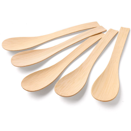 Bamboo Utensils Disposable -100PK Bamboo Soup Spoons 6.7" Disposable Compostable Spoons for Eating 100% Biodegradable Renewable Natural Travel Cutlery Bamboo Utensils Disposable -100PK Bamboo Soup Spoons 6.7" Disposable Compostable Spoons for Eating 100% Biodegradable Renewable Natural Travel Cutlery