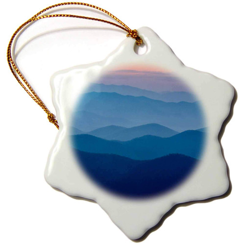 3dRose Snowflake Ornament - North Carolina, Great Smoky Mountains, Dusk from Blue Ridge Parkway - 3-inches (ORN_251299_1) 3dRose Snowflake Ornament - North Carolina, Great Smoky Mountains, Dusk from Blue Ridge Parkway - 3-inches (ORN_251299_1)