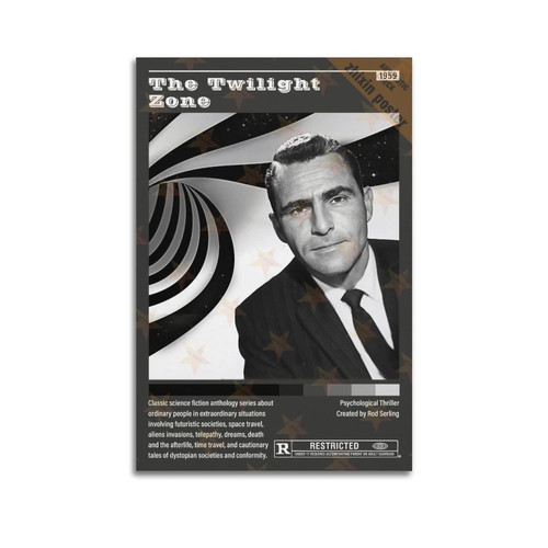 The Twilight Zone Movie Poster Decorative Painting Canvas Wall Posters And Art Picture Print Modern Family Bedroom Decor Posters 12x18inch(30x45cm)