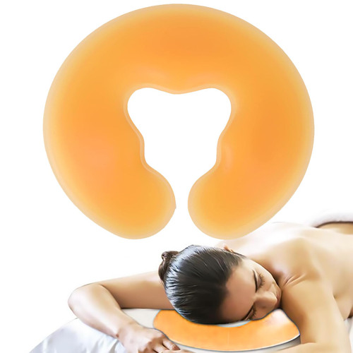 Dioche Silicone Face Cushion for Massage Table, Gel Face Pad, Soft Massage Face Relax Pillow, Silicone SPA Beauty Salon Skin Care Head Cushion Pad
