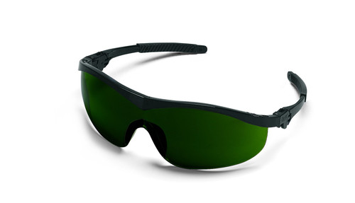 MCR Safety ST1150 Storm Ratchet Bayonet Temple Single Lens Glasses with Black Frame and Filter Green 5.0 Lens, 1 Pair MCR Safety ST1150 Storm Ratchet Bayonet Temple Single Lens Glasses with Black Frame and Filter Green 5.0 Lens, 1 Pair