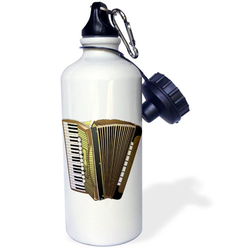 3dRose Print of Accordion Cartoon-Sports Water Bottle, 21oz , Multicolored 3dRose Print of Accordion Cartoon-Sports Water Bottle, 21oz , Multicolored