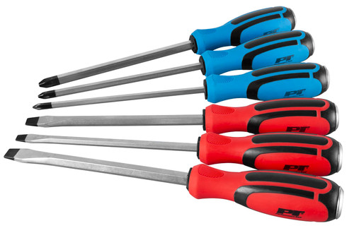 Performance Tool W1740 6Pc Go-Thru Screwdriver Set