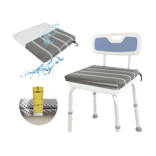 Zelen Bath Cushion Seat Bathtub for Seniors Shower Seat Cushion Bath Tub Seats for Adults Shower Chair Cushion Bathtub Stool Mat Shower Transfer Bench Pad Pillow Bath Butt Cushion (Only 1PCS Cushion)