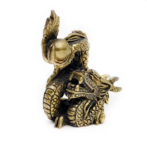 Vietguild's Dragon Bronze Figurine Statue Amulet