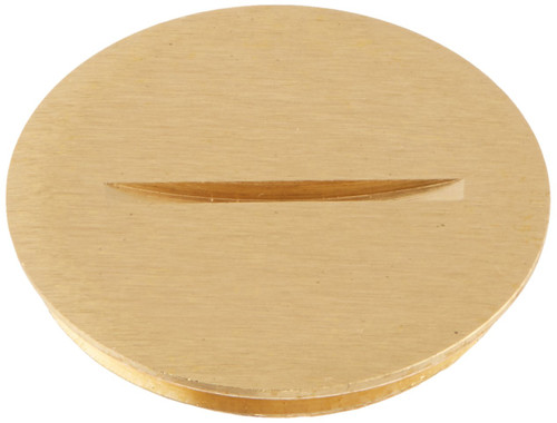 RACO 6209 Threaded Crowned Plug with 3/4-Inch Diameter, Brass