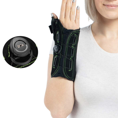 Thumb and Wrist Spica Splint with Advanced Boa Technology Brace for Arthritis, Tendonitis, Carpal Tunnel Syndrome Pain Relief-Right Hannd Small.