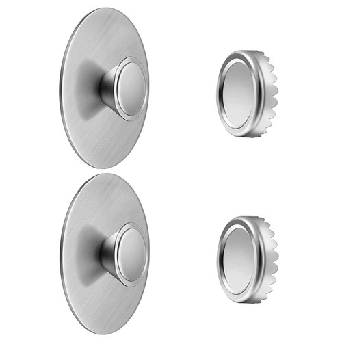 VeoryFly Magnetic Soap Holder Self Draining, 2Pcs Bar Soap Holder for Shower Wall, Stainless Steel Soap Savers , Kitchen/Bathroom Soap Dishes , Easy Clean