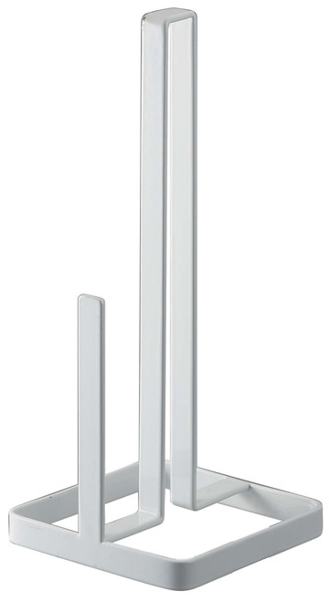 Yamazaki 6781 Kitchen Paper Holder, White, Approx. W 4.3 x D 4.3 x H 10.4 inches (11 x 11 x 26.5 cm), Tower