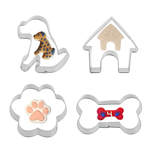 Dog Bone Cookie Cutters ANCKNE Bone Shape Cookie Cutters set Stainless Steel Homemade Dog Biscuit Treats Cutters 4 Pieces Dog Bone Cookie Cutters ANCKNE Bone Shape Cookie Cutters set Stainless Steel Homemade Dog Biscuit Treats Cutters 4 Pieces