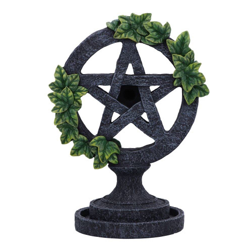 Nemesis Now Aged Pentagram Backflow Incense Burner, Grey, 19cm