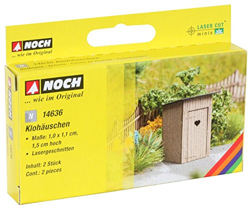 Noch 14636 Outhouse 2/ N Scale  Model Kit