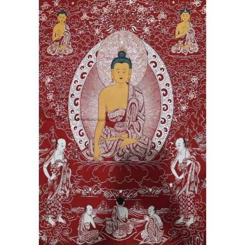Fengshui Silk Embroidery Tibetan Thangka Buddhist Tathagata Buddha Tangka Yoga Buddhist Tapestry Wall Hanging Wall Art Home Decor Tapestry Meditation