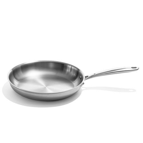 OXO Good Grips Pro Tri Ply Stainless Steel Dishwasher Safe Frying Pan/Skillet, 10"