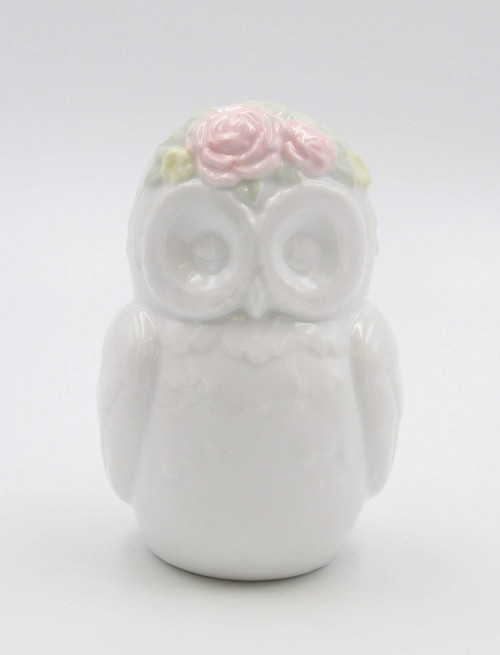 Cosmos Gifts 1290 Fine Porcelain Owl with Pink Rose Night Light Figurine, 6" H Cosmos Gifts 1290 Fine Porcelain Owl with Pink Rose Night Light Figurine, 6" H