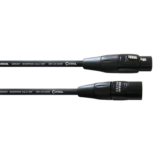 CORDIAL Essentials Balanced Microphone XLR Cable - XLR Female to XLR Male, 16 Ft, Mic Cable