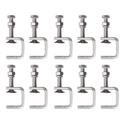 10Pcs Stainless Steel C Clamps Tiger Clamp Woodworking Clamp Heavy Duty C-Clamp Woodworking Welding U Clamps Wood Clamps with Stable Wide Jaw Openings 10Pcs Stainless Steel C Clamps Tiger Clamp Woodworking Clamp Heavy Duty C-Clamp Woodworking Welding U Clamps Wood Clamps with Stable Wide Jaw Openings