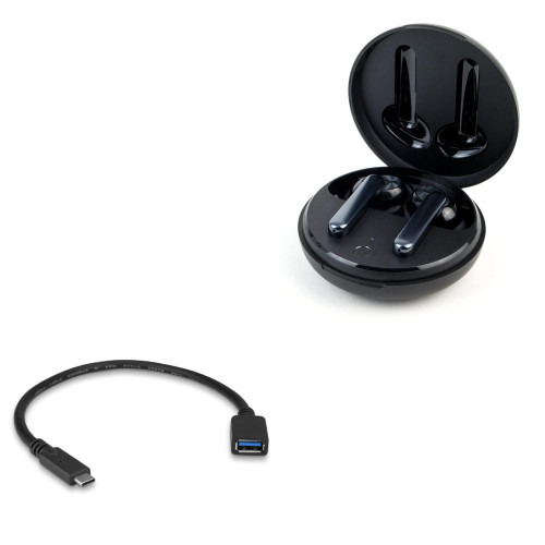 BoxWave Cable Compatible with Oppo Enco W31 - USB Expansion Adapter, Add USB Connected Hardware to Your Phone for Oppo Enco W31