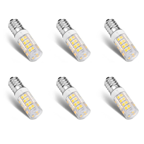 Xianfei 6 Pack Warm White LED Corn Bulbs, E14 5W LED Light Bulb, 50W Incandescent Bulb Equivalent, 52 LED 2835 SMD Light, AC110-265V
