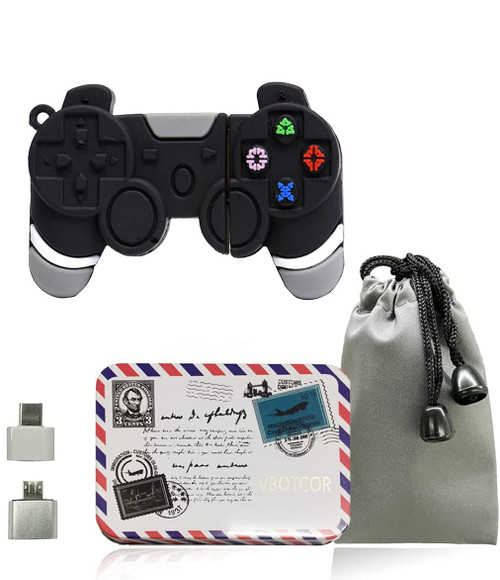 USB 2.0 Flash Drive Cartoon Shape Memory Stick Cute Pen Thumb Drive Data Storage Pendrive Gamepad 128GB