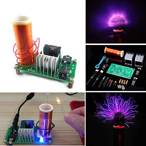 DDIY DIY Mini Tesla Coil Module Unassembled 15W DC 15-24V 2A Plasma Speaker Electronic Kit