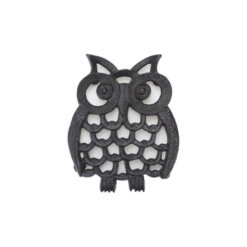 Faotup 1PCS 4.52 * 5.59Inch Cast Iron Owl Trivet,Metal Trivet Owl,Owl Trivets for Hot Dishes,Metal Trivet for Kitchen,Metal Trivets for Hot Pots and Pans
