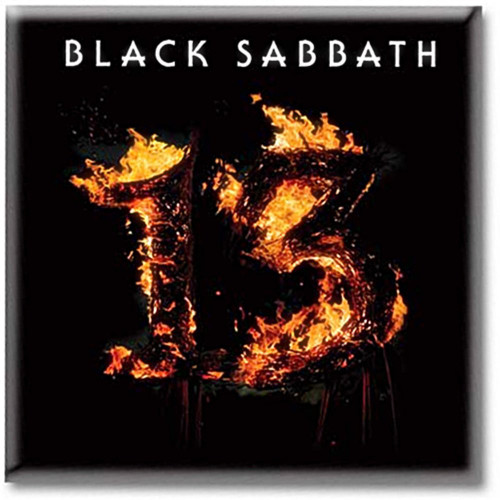 Black Sabbath 13 In Flames Steel Fridge Magnet (ro)