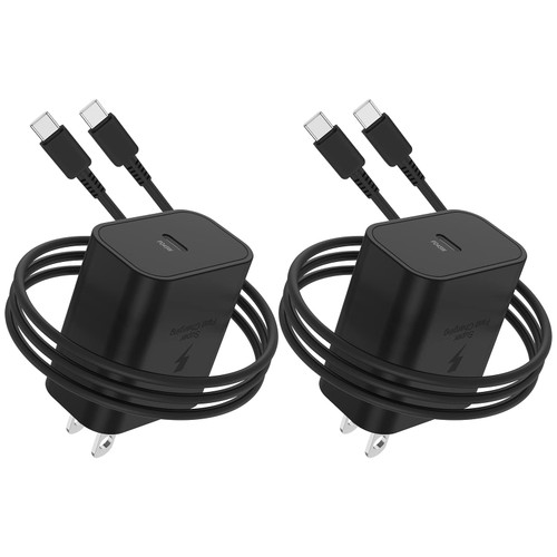 2Pack 45W Super Fast Charger Type C, USB C Wall Charging Block Plug and 6ft Android Phone Charger Cable for Samsung Galaxy S23 Ultra/S23/S23+/S22/S22 Ultra/S22+/S22 Plus/S21/S21+/Note 20 Ultra/Note10+