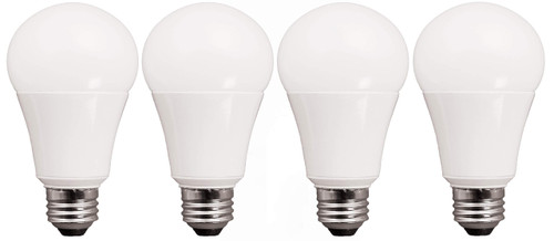 TCP LED 100 Watt Equivalent, 4 Pack, A19 Dimmable Light Bulbs, Soft White (2700K)