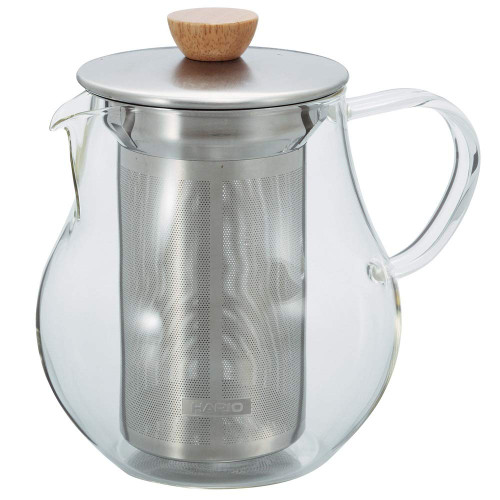 Hario Tea Pitcher with Stainless Steel Filter, 700ml, Clear