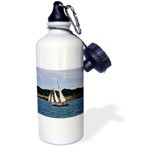 3dRose Sailing in Newport, Rhode Island, USA-Sports Water Bottle, 21oz , 21 oz, Multicolored