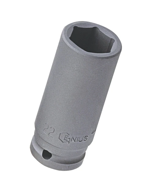 Genius Tools 1/2" Dr. 15mm Deep Impact Socket (CR-Mo) - 447815