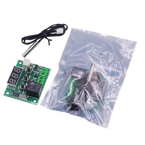 2Pcs XH-W1209 DC 12V Temperature Controller Board LED Display Digital Temp Thermostat Temperature Control Module Switch