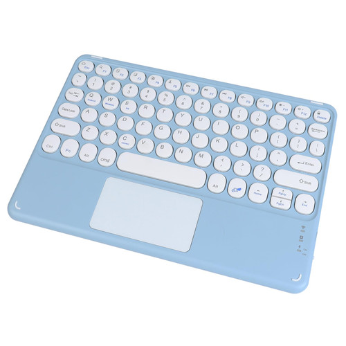 KUYHRF Wireless Keyboard with Touchpad, Ultra-Thin Rechargeable Bluetooth Keyboard Mini Wireless Keyboard with trackpad for iPad pro/iPad/Windows/iOS/Mac OS/Android (Blue)